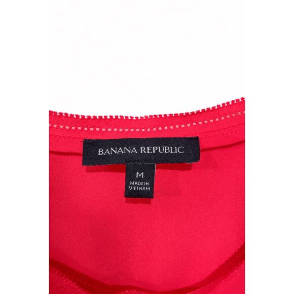 Banana Republic Hot Pink Scoop Neck Blouse – Size Medium Flowy - Picture 3 of 7